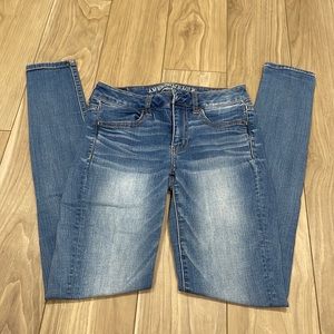 American eagle super stretch jegging medium wash